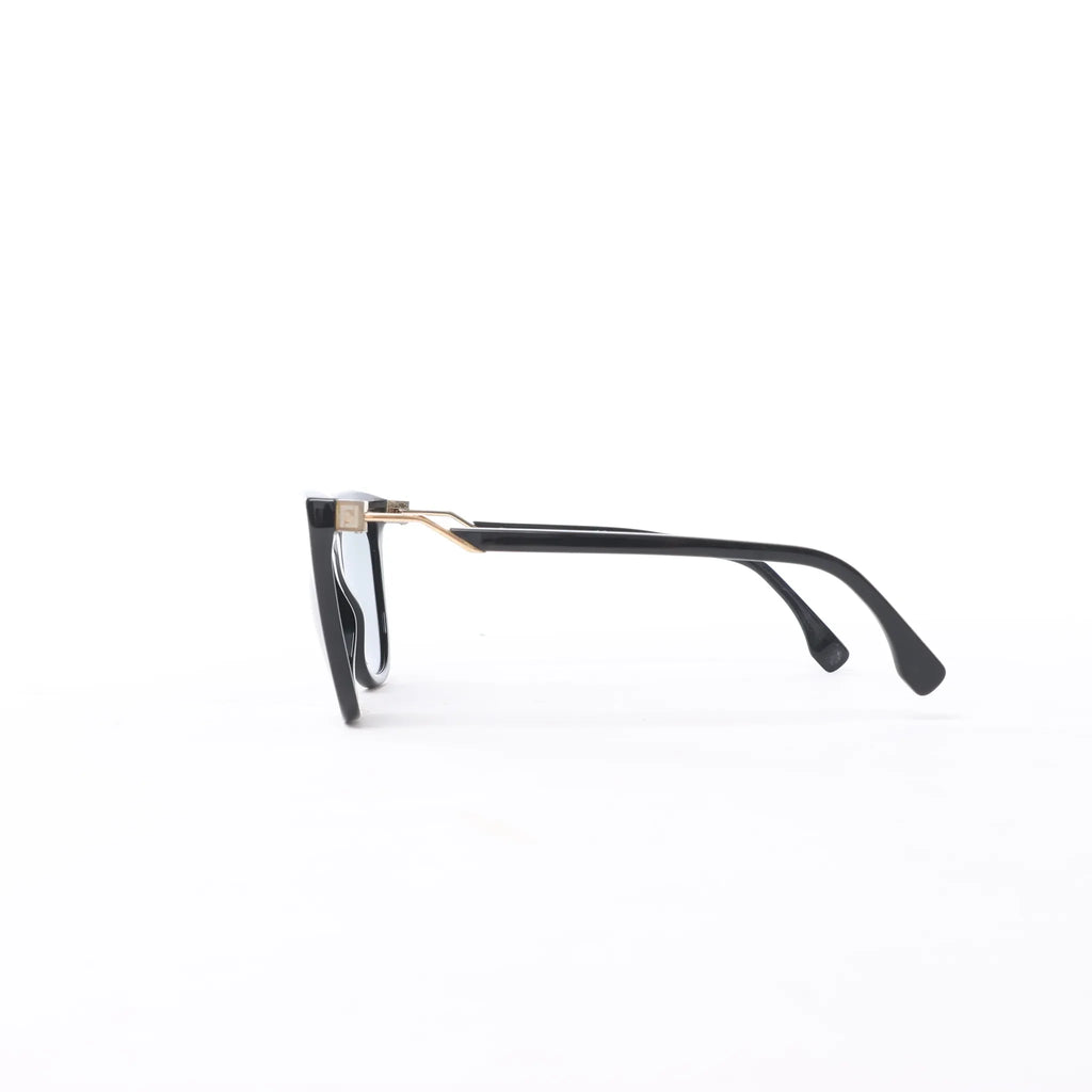 Fendi Zucca FF Logo Wayfarer Sunglasses in Black