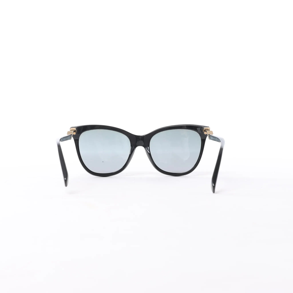 Fendi Zucca FF Logo Wayfarer Sunglasses in Black