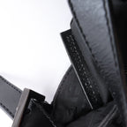 FENDI Mamma Baguette Zucchino Canvas & Leather Shoulder bag in Black 8BR036