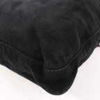 FENDI Suede x Leather Shoulder bag in Black
