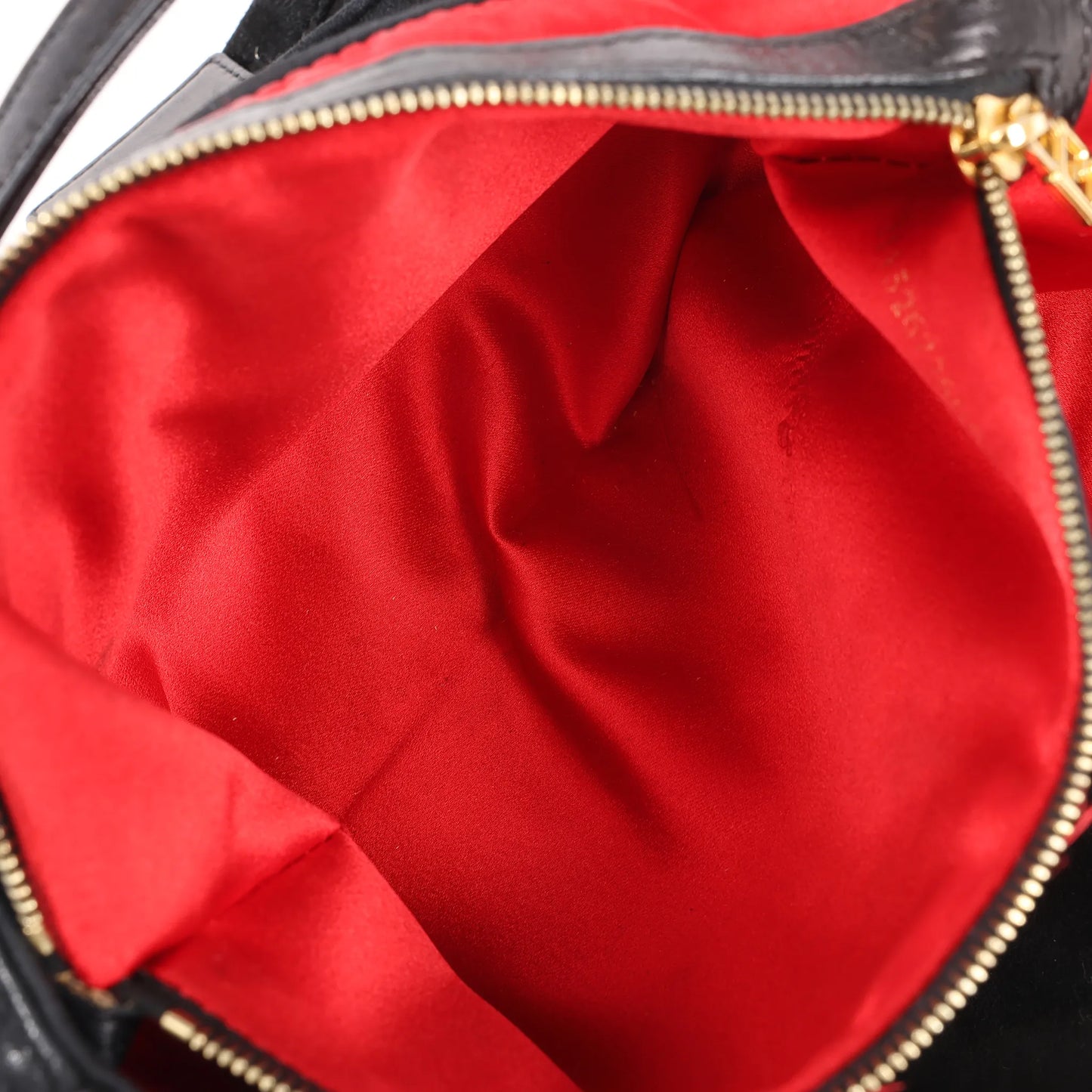 FENDI Suede x Leather Shoulder bag in Black