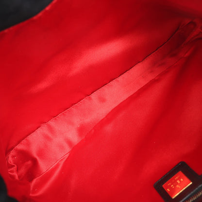 FENDI Suede x Leather Shoulder bag in Black