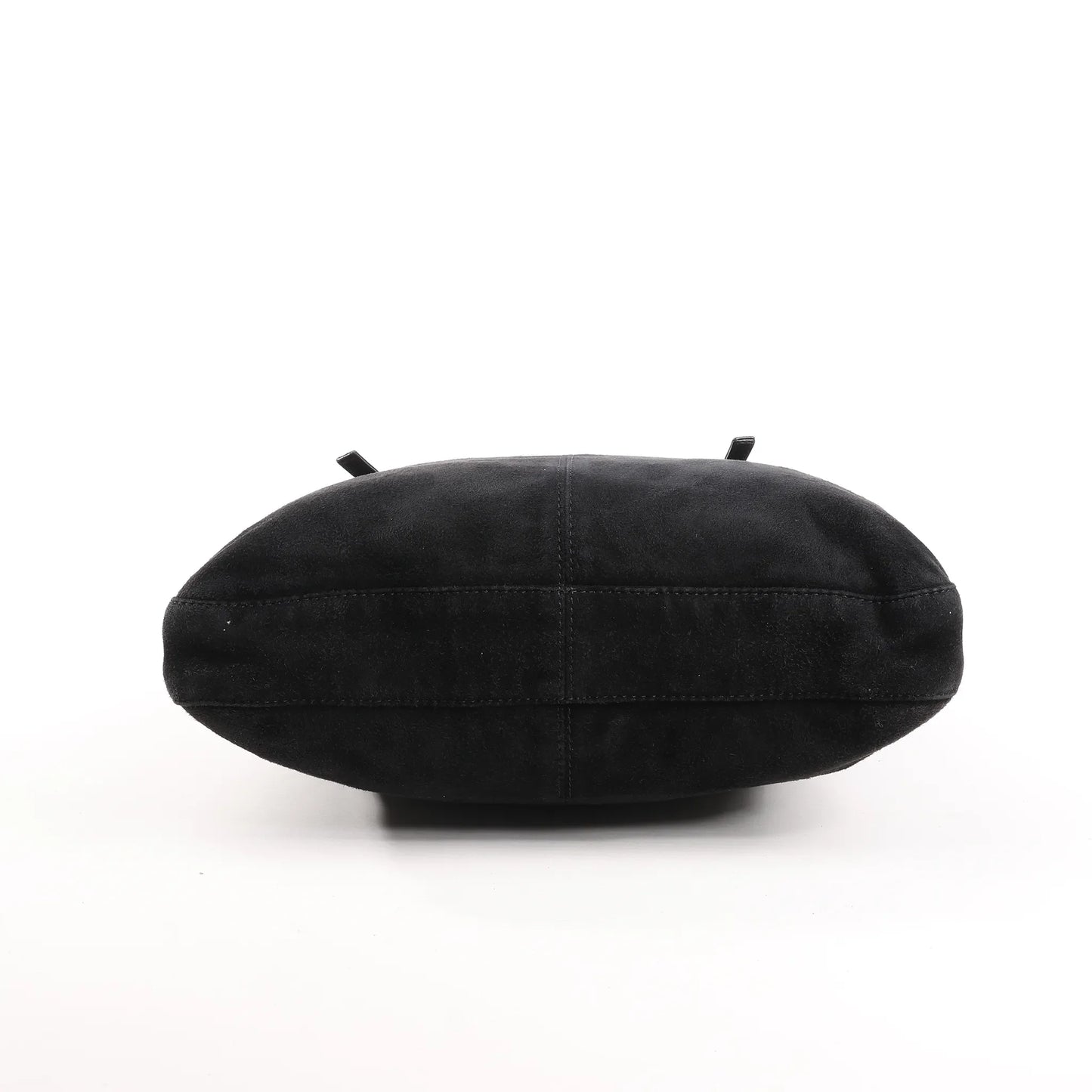 FENDI Suede x Leather Shoulder bag in Black