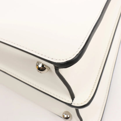 Fendi x Marc Jacobs Peekaboo ICU Co., Ltd. Medium Leather 2Way Handbag in White 8BN321