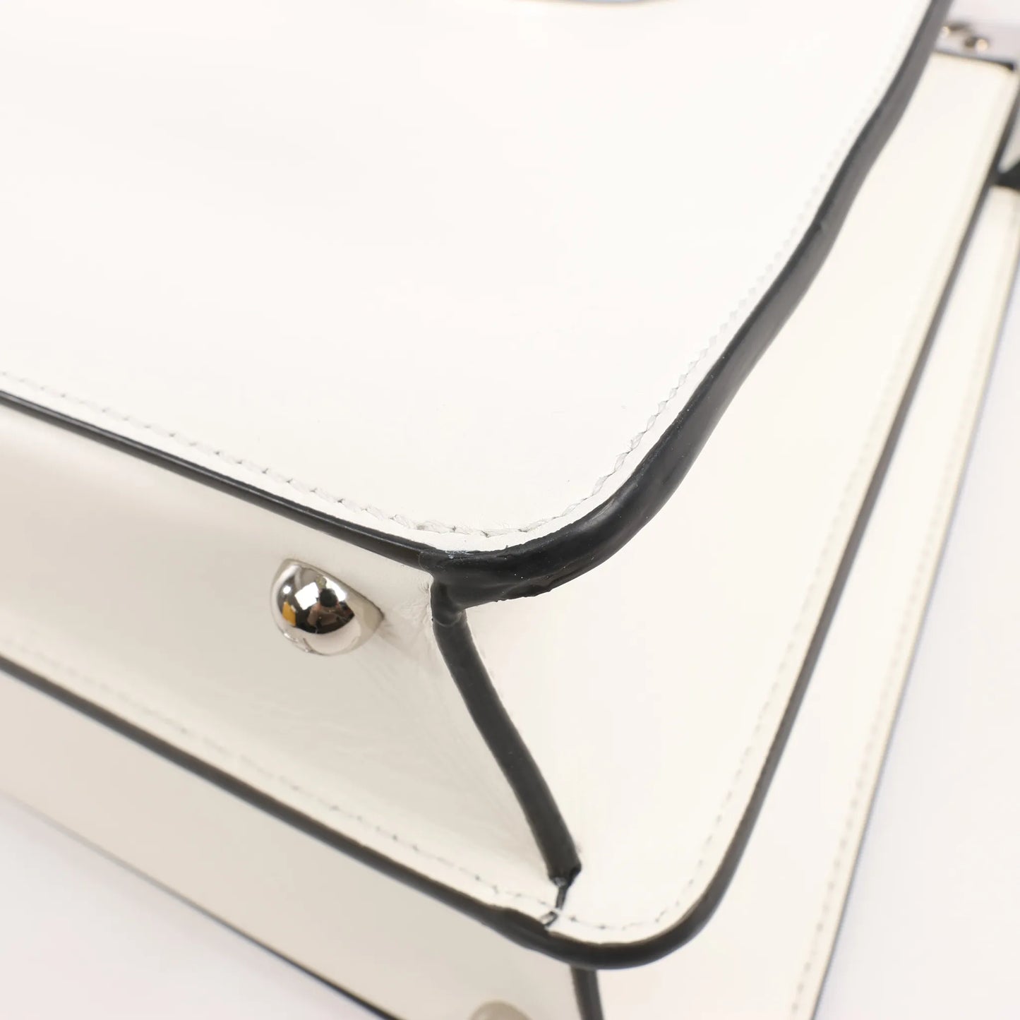 Fendi x Marc Jacobs Peekaboo ICU Co., Ltd. Medium Leather 2Way Handbag in White 8BN321