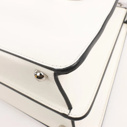 Fendi x Marc Jacobs Peekaboo ICU Co., Ltd. Medium Leather 2Way Handbag in White 8BN321