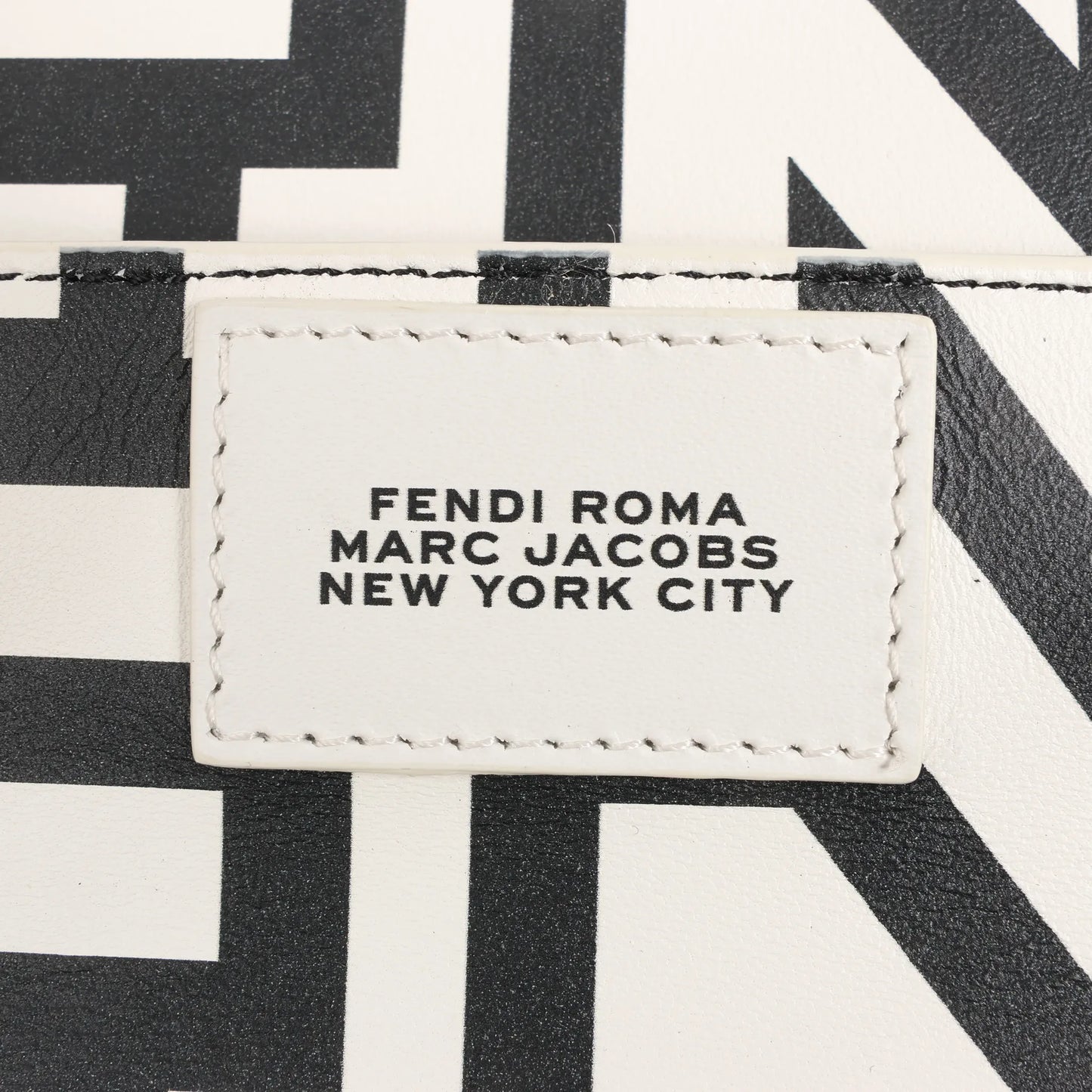 Fendi x Marc Jacobs Peekaboo ICU Co., Ltd. Medium Leather 2Way Handbag in White 8BN321