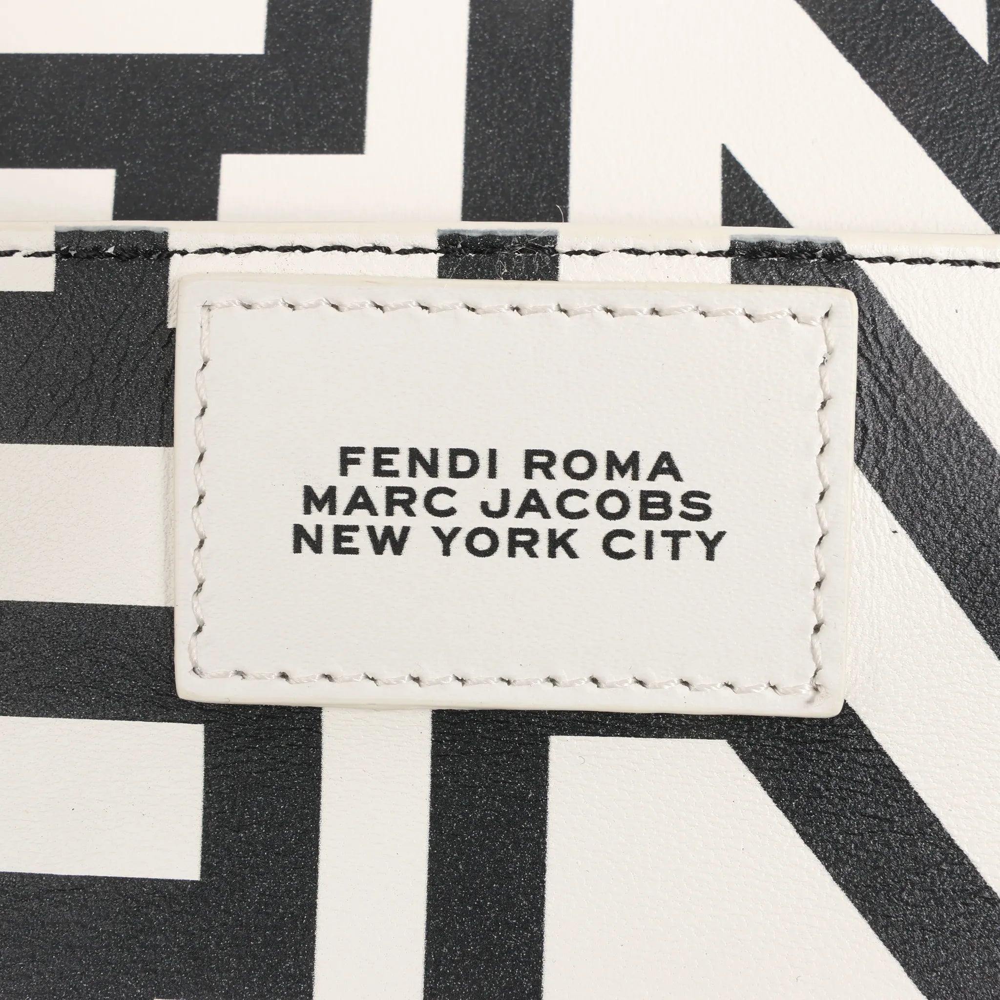 Fendi x Marc Jacobs Peekaboo ICU Co., Ltd. Medium Leather 2Way Handbag in White 8BN321