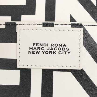 Fendi x Marc Jacobs Peekaboo ICU Co., Ltd. Medium Leather 2Way Handbag in White 8BN321