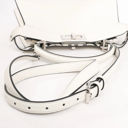Fendi x Marc Jacobs Peekaboo ICU Co., Ltd. Medium Leather 2Way Handbag in White 8BN321