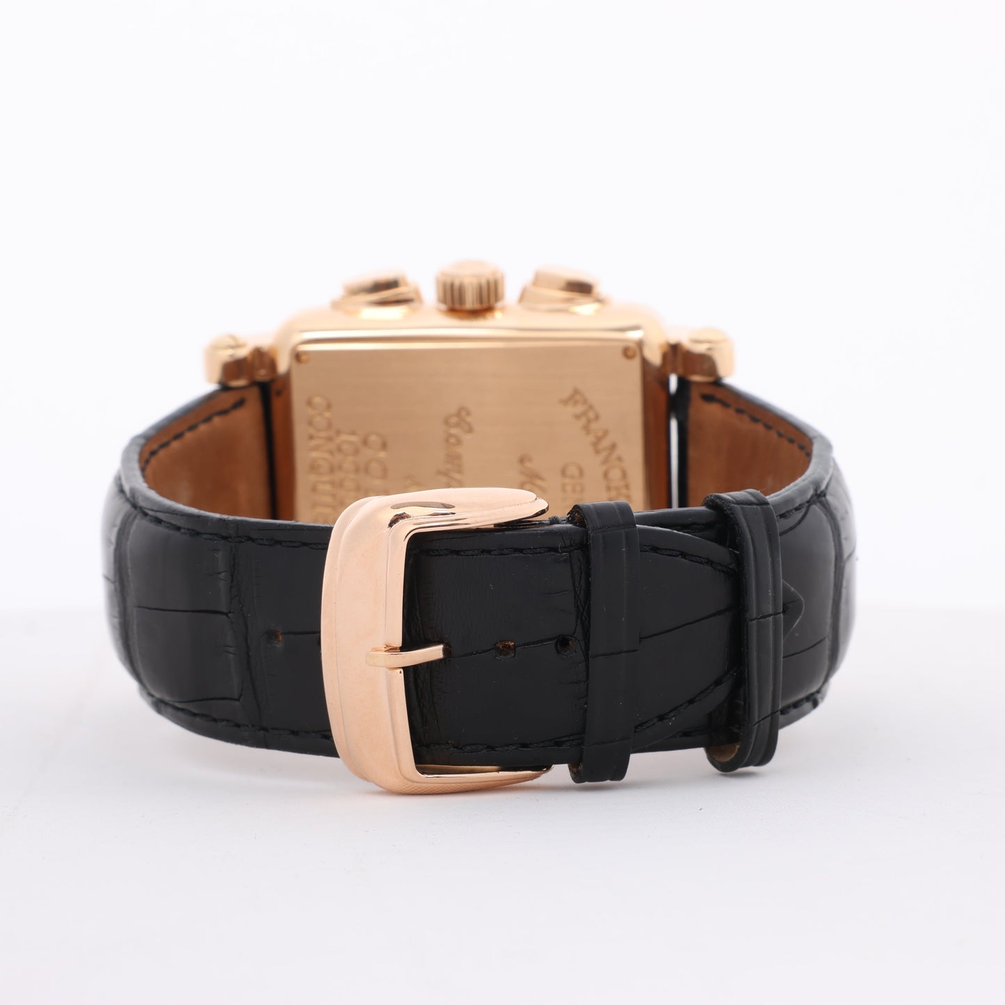 Franck Muller Conquistador Cortez 10000 H CC Leather x RS AT Silver-Face Watch