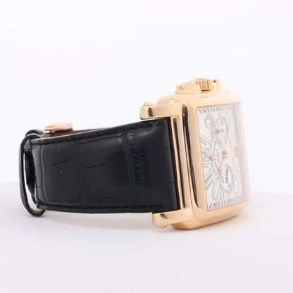 Franck Muller Conquistador Cortez 10000 H CC Leather x RS AT Silver-Face Watch