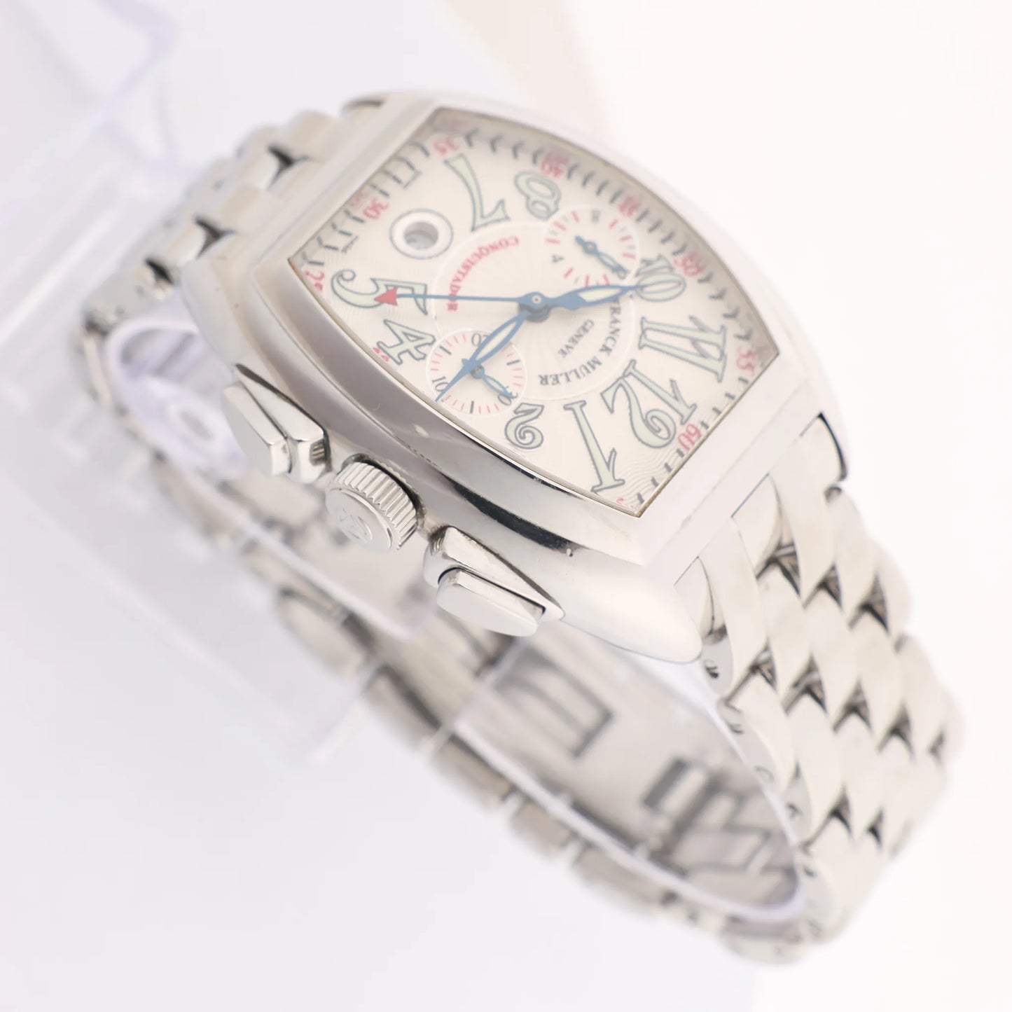 Montre Franck Muller Conquistador 8002CC 1138 SS AT avec cadran beige