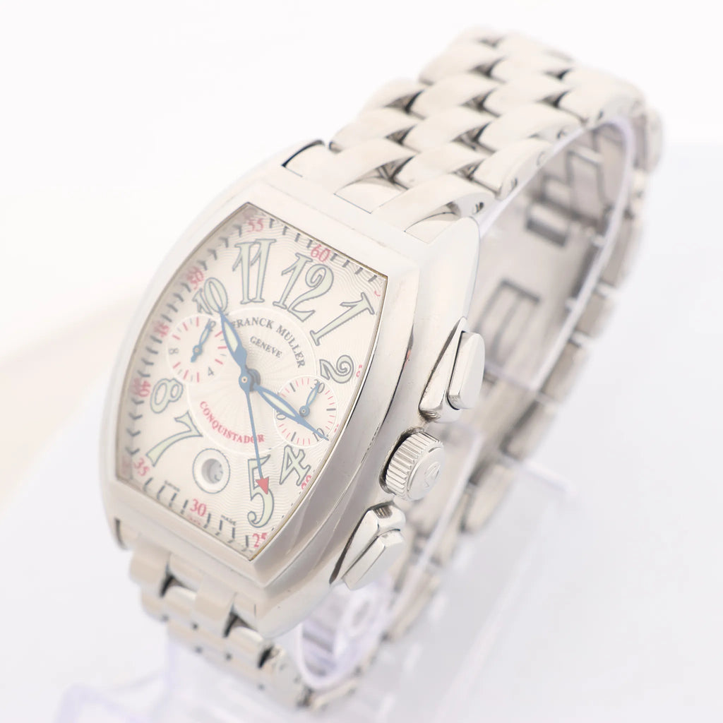 Franck Muller Conquistador 8002CC 1138 SS AT Watch with Beige Dial