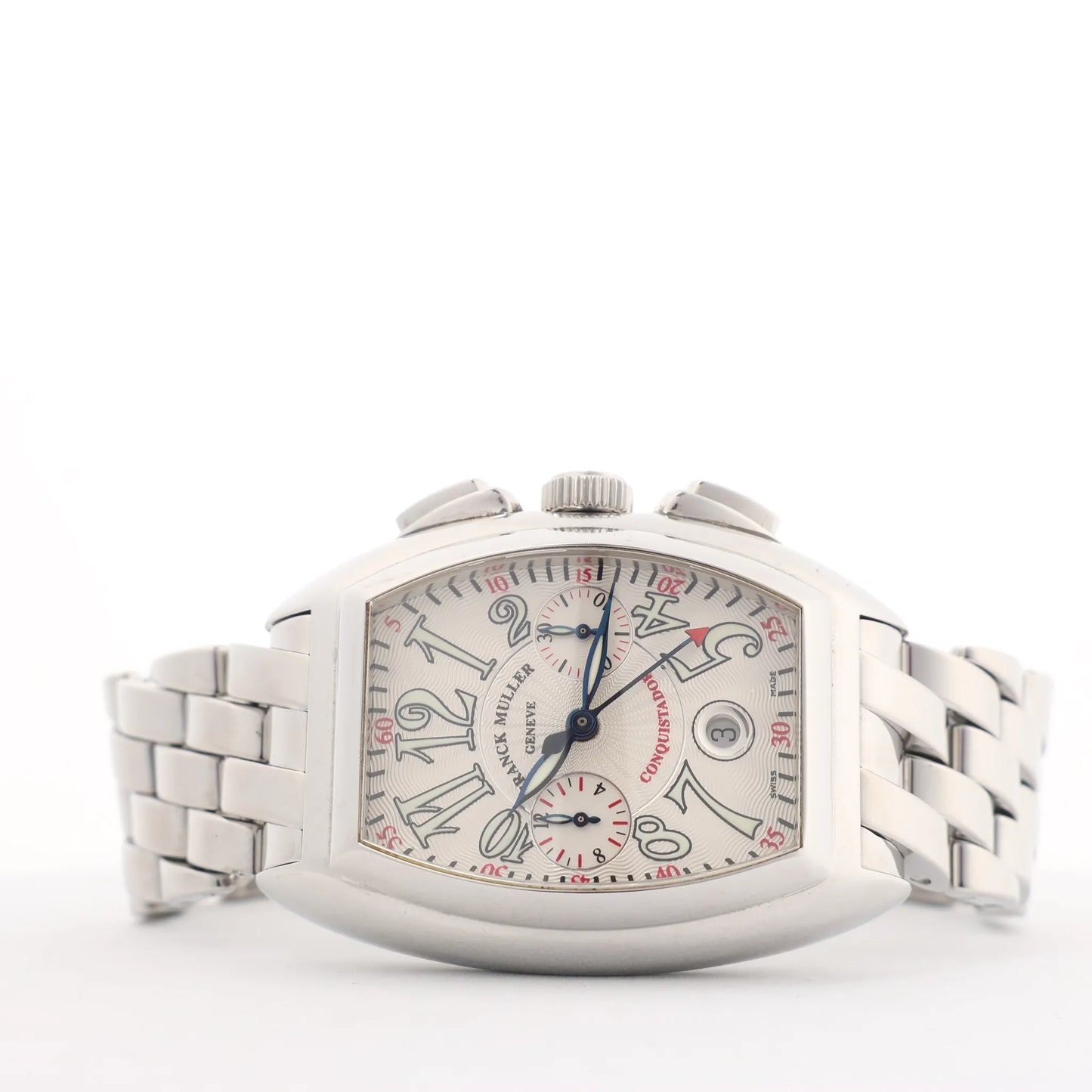 Montre Franck Muller Conquistador 8002CC 1138 SS AT avec cadran beige