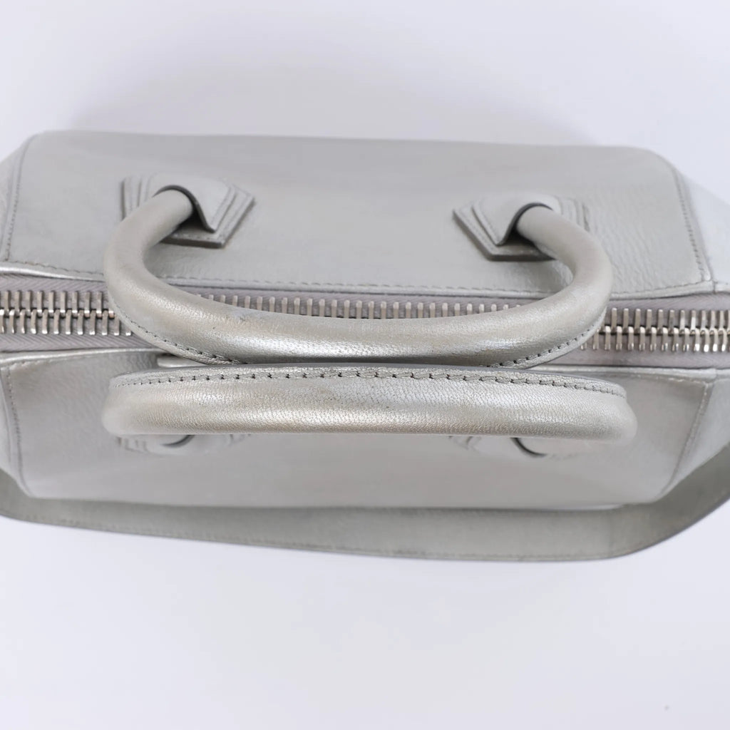 Givenchy Antigona Leather 2Way Handbag in Silver
