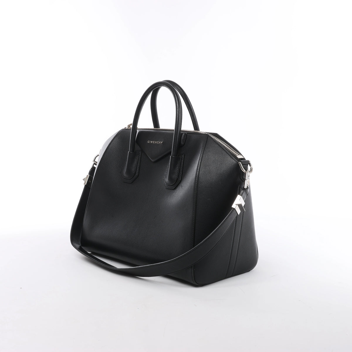 Givenchy Antigona Medium Leather 2Way Handbag in Black