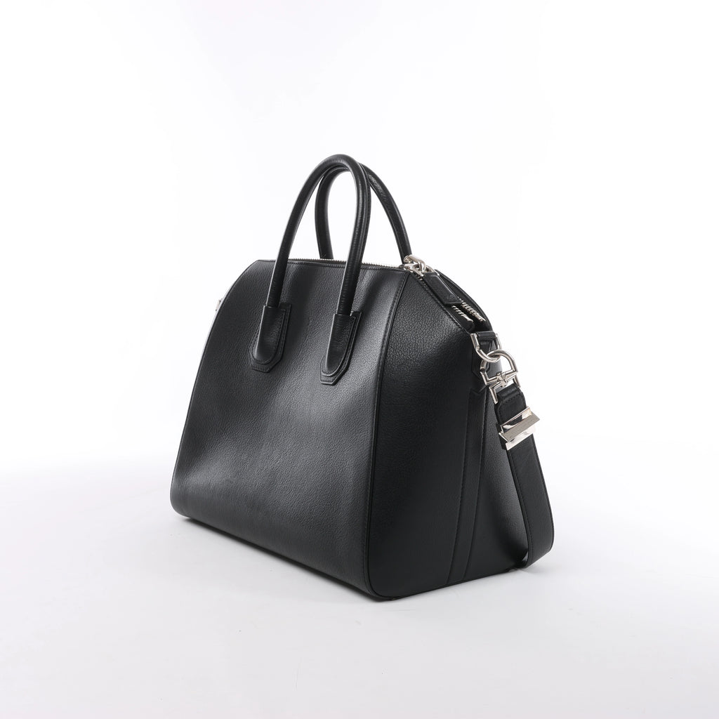 Givenchy Antigona Medium Leather 2Way Handbag in Black