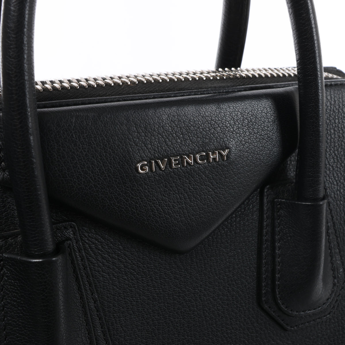 Givenchy Antigona Medium Leather 2Way Handbag in Black
