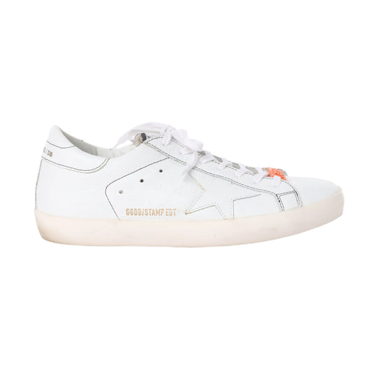 GOLDEN GOOSE Leder-Sneaker in Weiß SUPERSTAR, Größe 40 EU