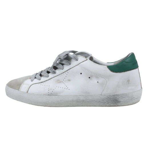GOLDEN GOOSE Leather Sneakers in White SUPERSTAR, Size 40 EU