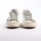 Golden Goose Super-Star Leather Sneakers in White/Red, Size 40 EU