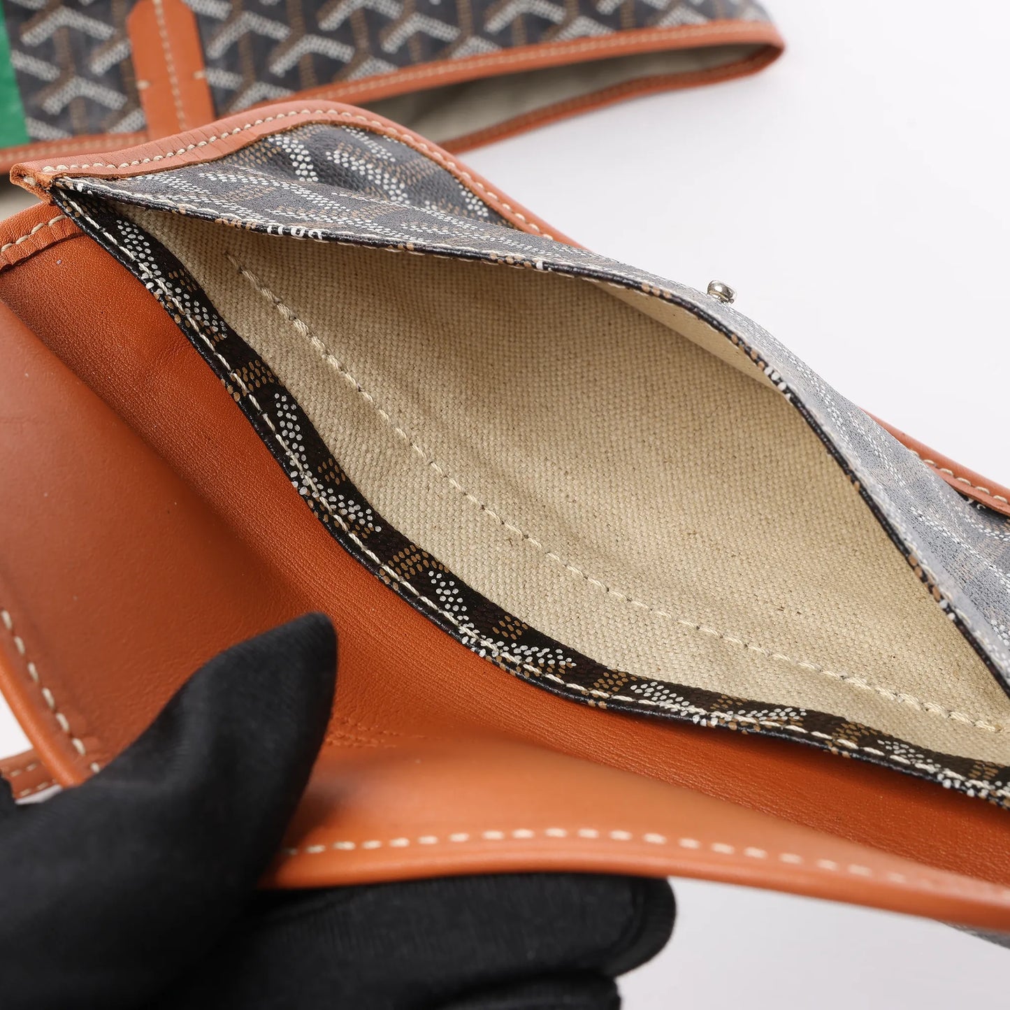 Goyard Saint Louis GM PVC & Leather Shoulder Bag in Brown