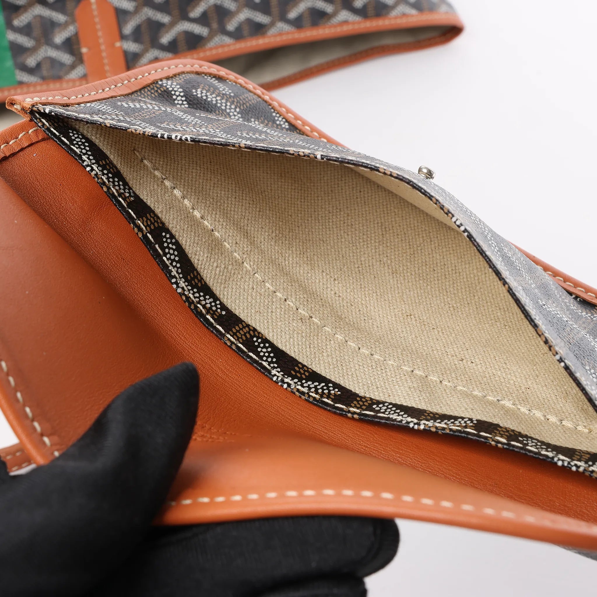Goyard Saint Louis GM PVC & Leather Shoulder Bag in Brown