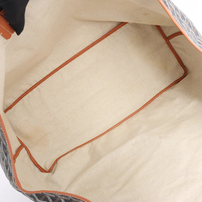 Sac bandoulière Goyard Saint Louis GM en PVC et cuir marron