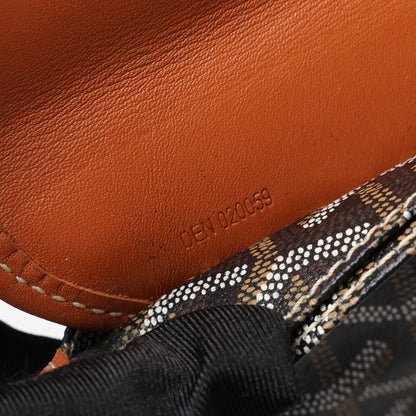 Sac bandoulière Goyard Saint Louis GM en PVC et cuir marron