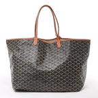 Goyard Saint Louis GM PVC & Leather Shoulder Bag in Brown