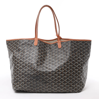 Sac bandoulière Goyard Saint Louis GM en PVC et cuir marron