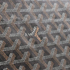 Goyard Saint Louis GM PVC & Leather Shoulder Bag in Brown