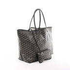 Goyard Saint Louis GM PVC & Leather Shoulder Bag in Brown