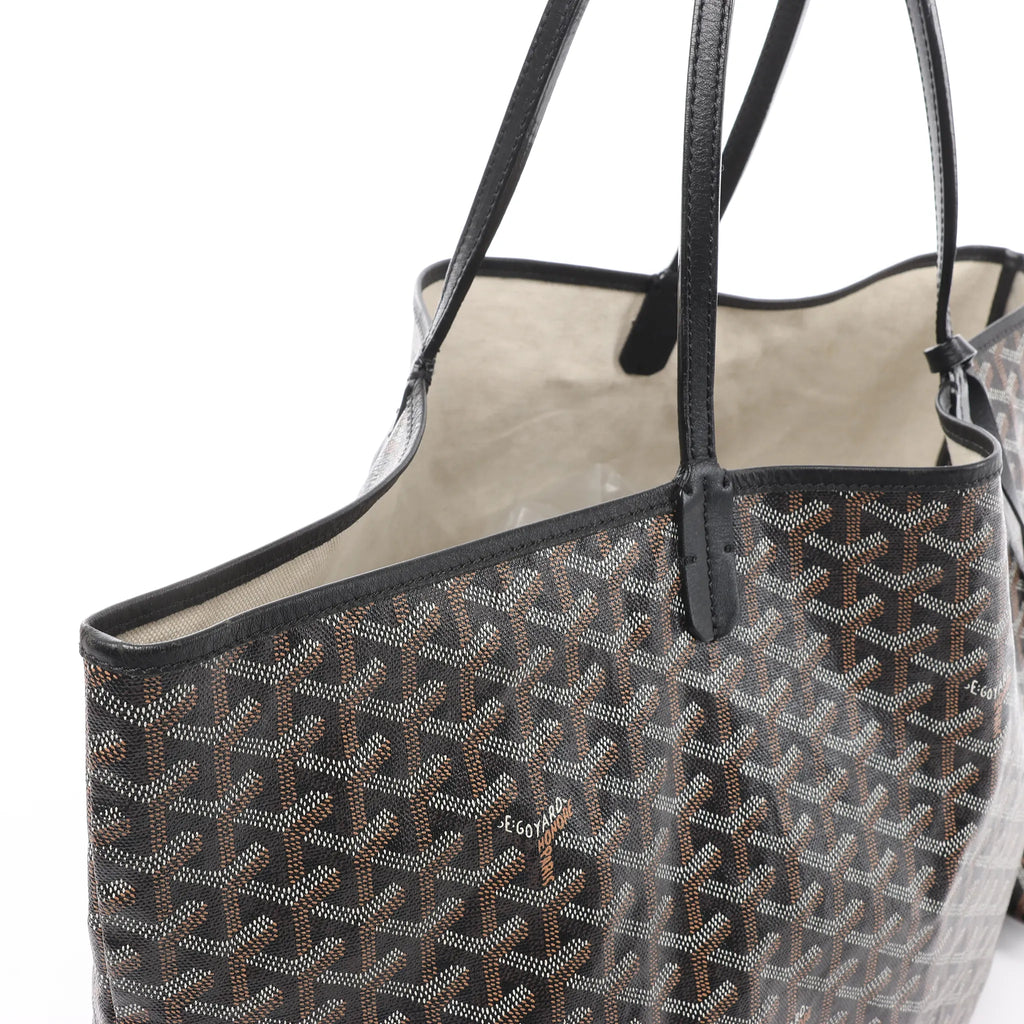 Goyard Saint Louis GM PVC & Leather Shoulder Bag in Brown