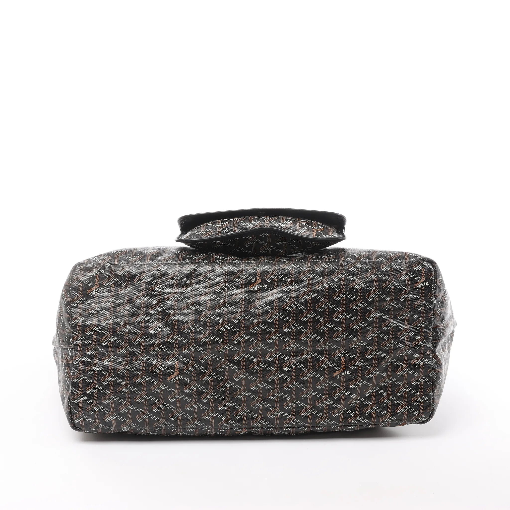 Goyard Saint Louis GM PVC & Leather Shoulder Bag in Brown