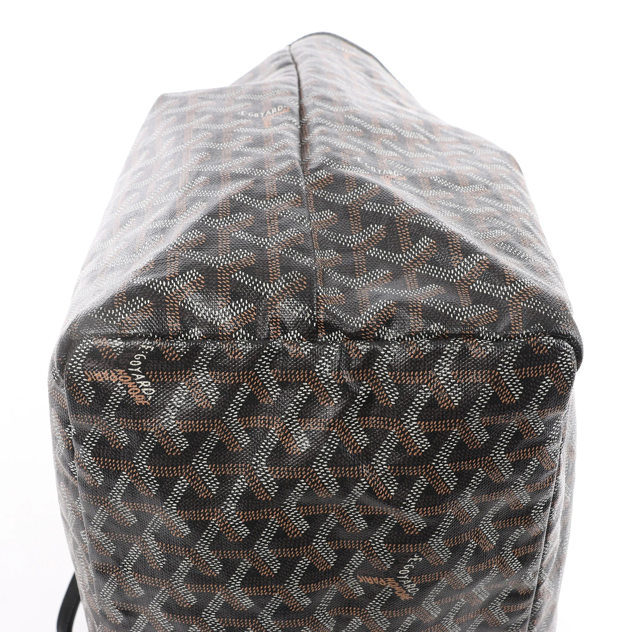 Goyard Saint Louis GM PVC & Leather Shoulder Bag in Brown