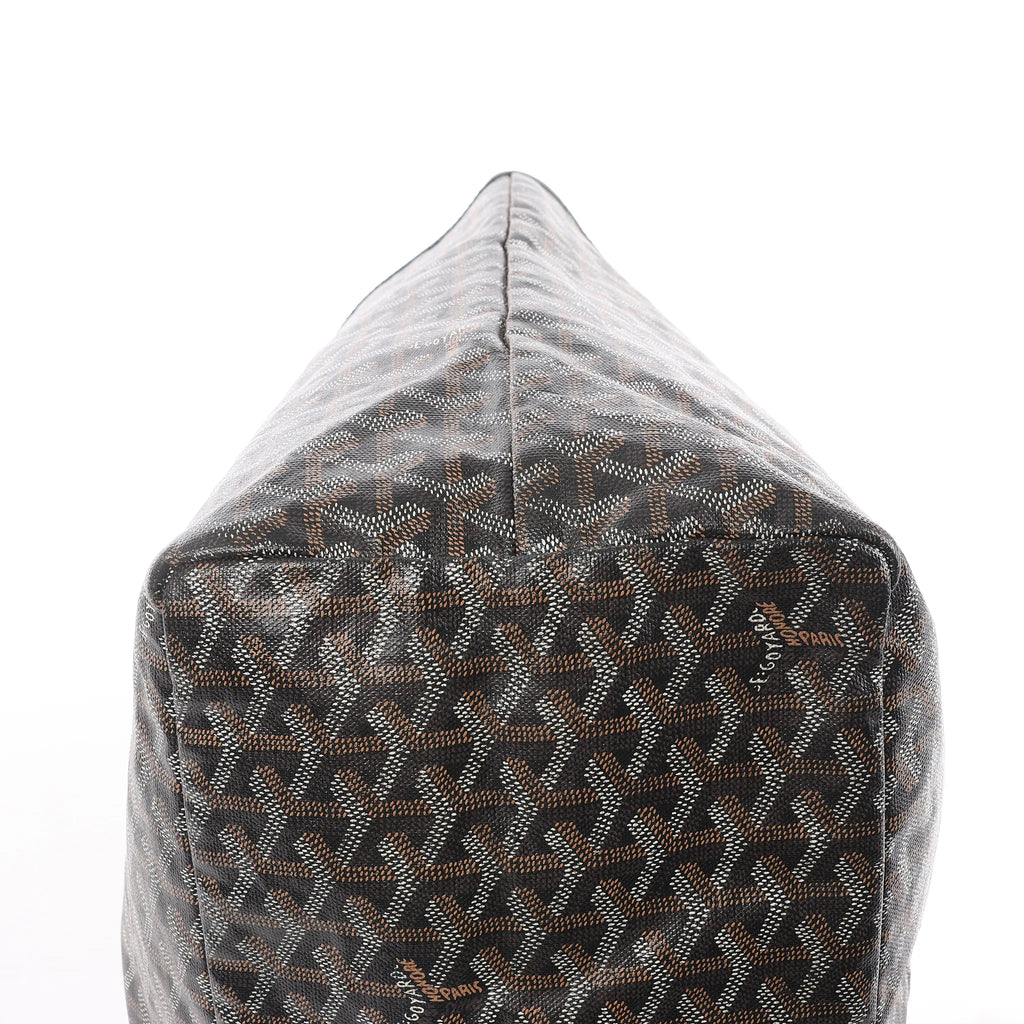Goyard Saint Louis GM PVC & Leather Shoulder Bag in Brown