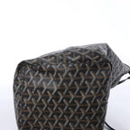 Goyard Saint Louis MM PVC & Leather Shoulder Bag in Black