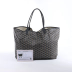 Goyard Saint Louis MM PVC & Leather Shoulder Bag in Black