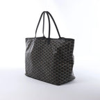 Goyard Saint Louis MM PVC & Leather Shoulder Bag in Black