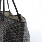 Goyard Saint Louis MM PVC & Leather Shoulder Bag in Black