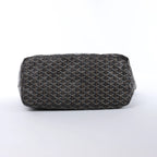 Goyard Saint Louis MM PVC & Leather Shoulder Bag in Black