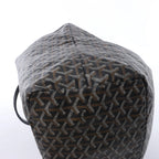 Goyard Saint Louis MM PVC & Leather Shoulder Bag in Black