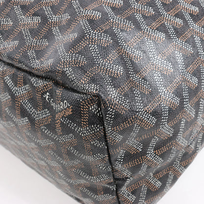 Goyard Saint Louis PM PVC & Leather Shoulder Bag in Black