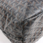 Goyard Saint Louis PM PVC & Leather Shoulder Bag in Black