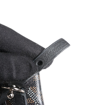 Goyard Saint Louis PM PVC & Leather Shoulder Bag in Black