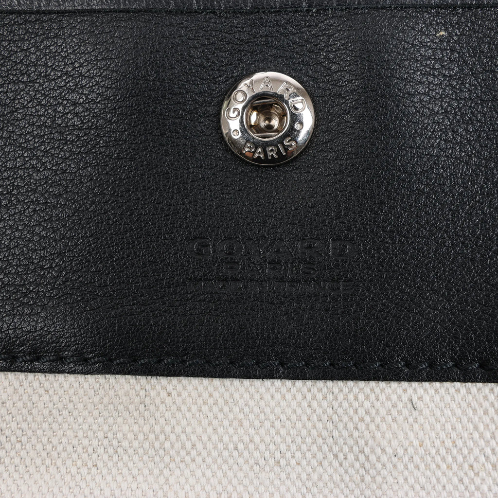 Goyard Saint Louis PM PVC & Leather Shoulder Bag in Black