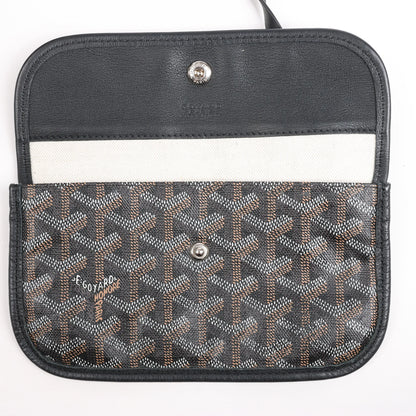 Goyard Saint Louis PM PVC & Leather Shoulder Bag in Black