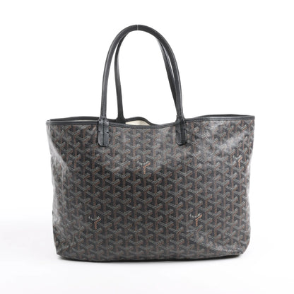Goyard Saint Louis PM PVC & Leather Shoulder Bag in Black